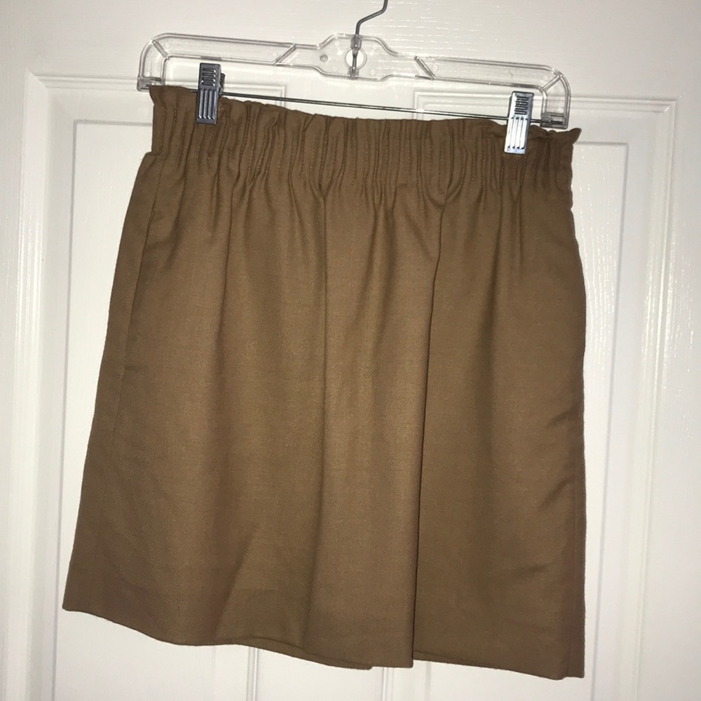 Tan Paper Bag Skirt
